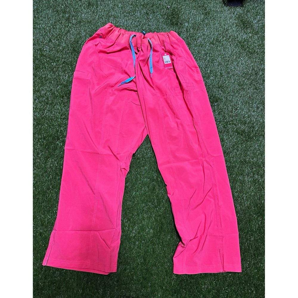 Med Couture Energy Womens 3XL Coral Solid Drawstring Scrub Pants 8744 Microfiber